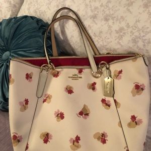 Floral Coach tote